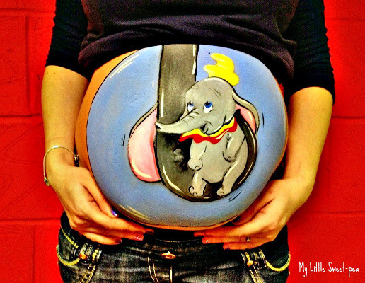 Hamile Göbeğine Yapılan Çizimler | Hamile Göbeği 20