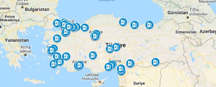 Türkiye'deki Elektrikli Araç Şarj İstasyonları